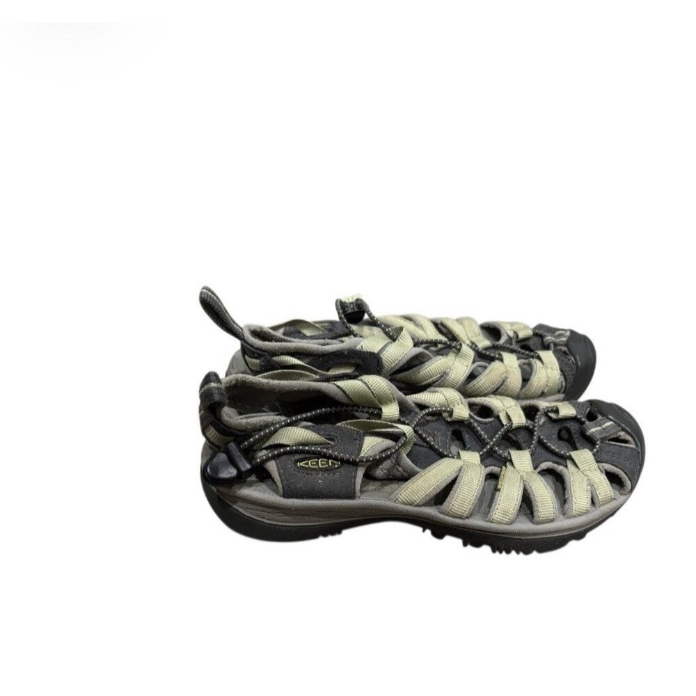 Keen Whisper Sport Sandals Women's Green Nylon Closed Toe  US 6.5 Hiking Outdoor